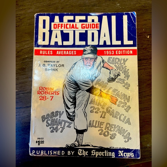 Baseball Guide Official 1953 Sporting News Book - vintage hard to find